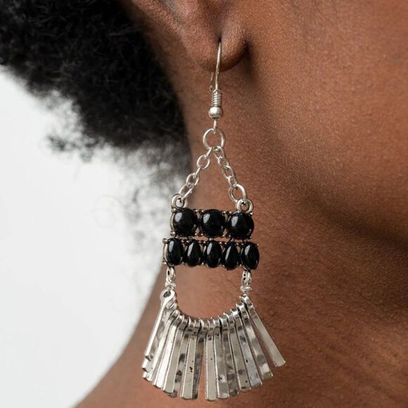 A Flare for Fierceness Black Earrings (79) - Picture 1 of 3